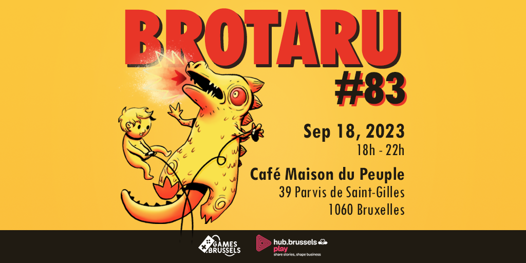 Brotaru #83 – September 18th, 2023 | Monthly Belgian gamedev meetup… With beers!