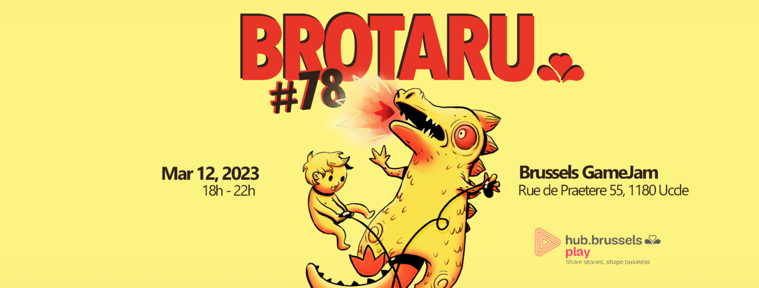 Brotaru #78: A Night of Fun and Games After the Brussels GameJam – March 12th 2023